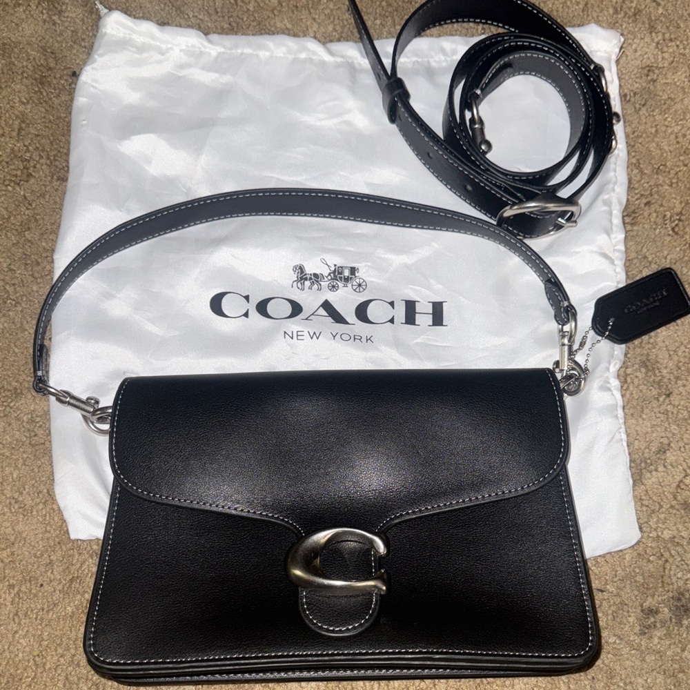 Coach Black Leather Crossbody Bag